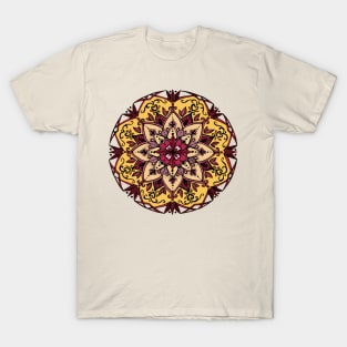 Mandala Red and Yellow T-Shirt